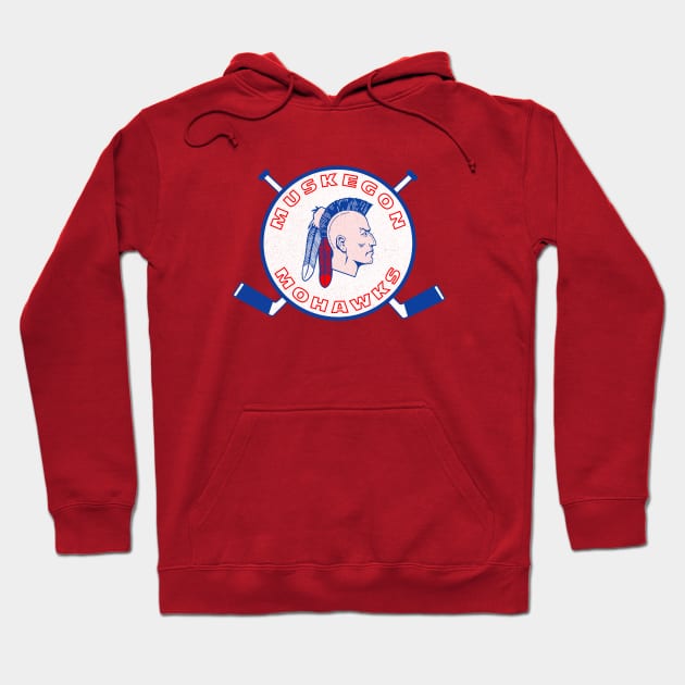 Iconic Muskegon Mohawks Hockey Hoodie by LocalZonly